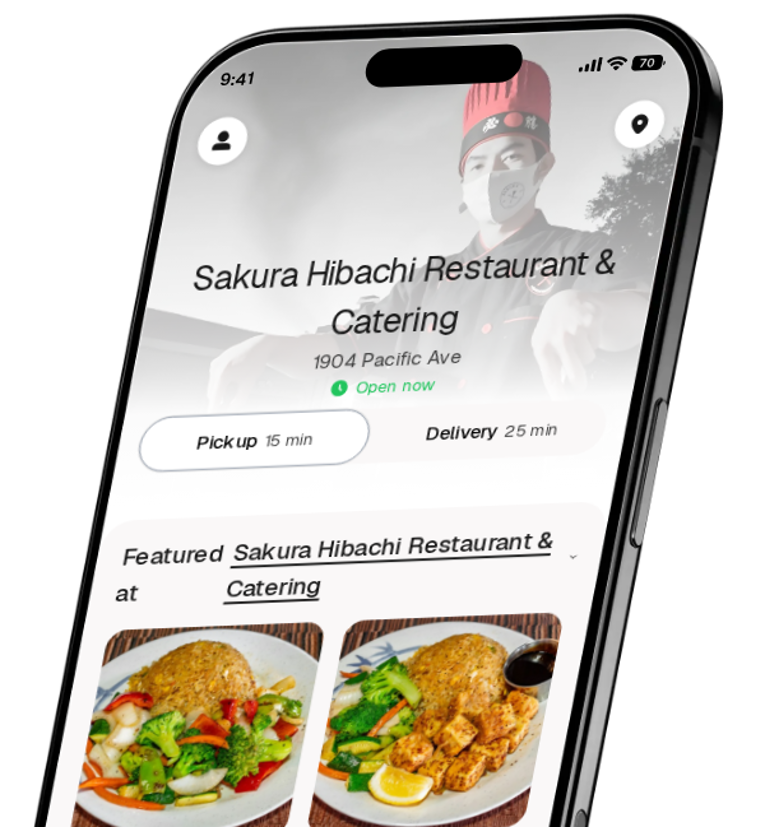 Sakura Hibachi Restaurant & Catering app preview