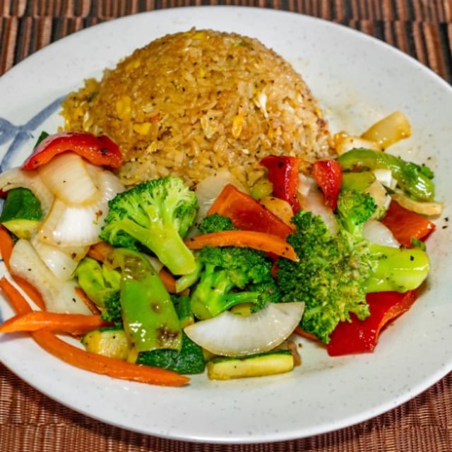 Hibachi Vegetable Dinner.