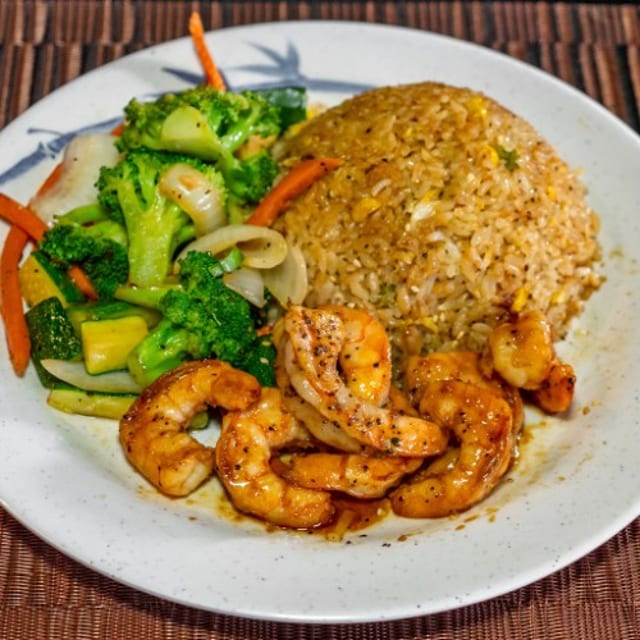 Garlic Shrimp Dinner.